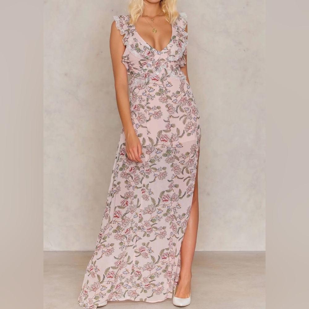 For Love & Lemons- Bee Balm Floral Maxi Dress. Size M. Originally $285